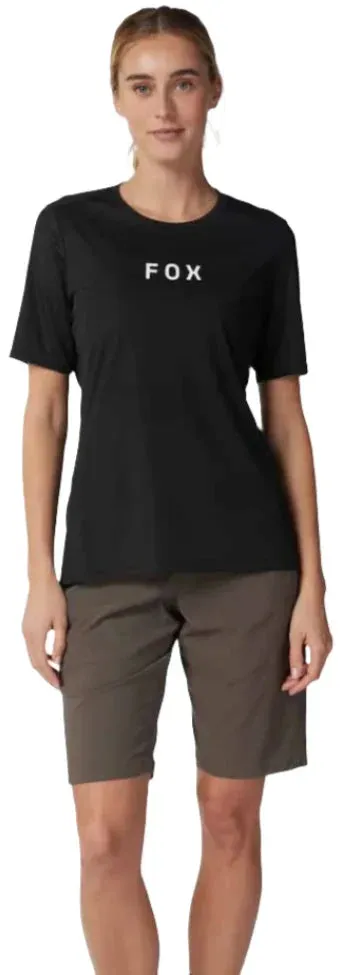 Fox WOMENS RANGER SS JERSEY WORDMARK - Black