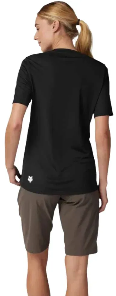 Fox WOMENS RANGER SS JERSEY WORDMARK - Black