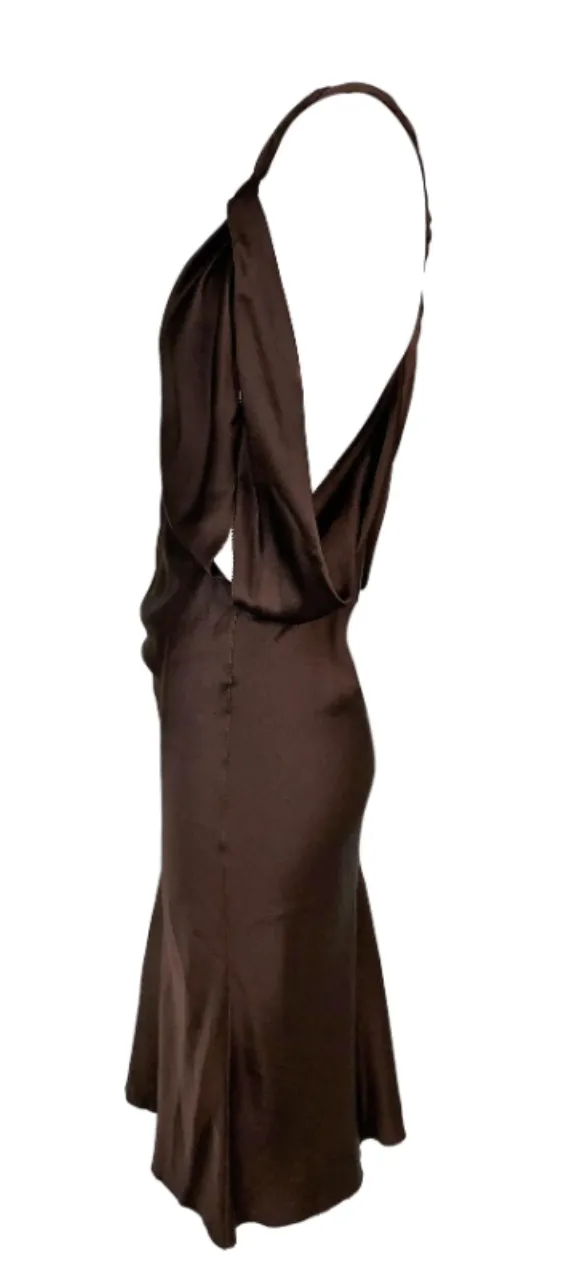 F/W 2002 GUCCI by T Ford brown silk