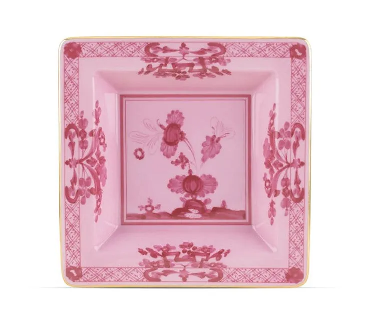 Ginori Small Squared  Tray Oriente Italiano Porpora