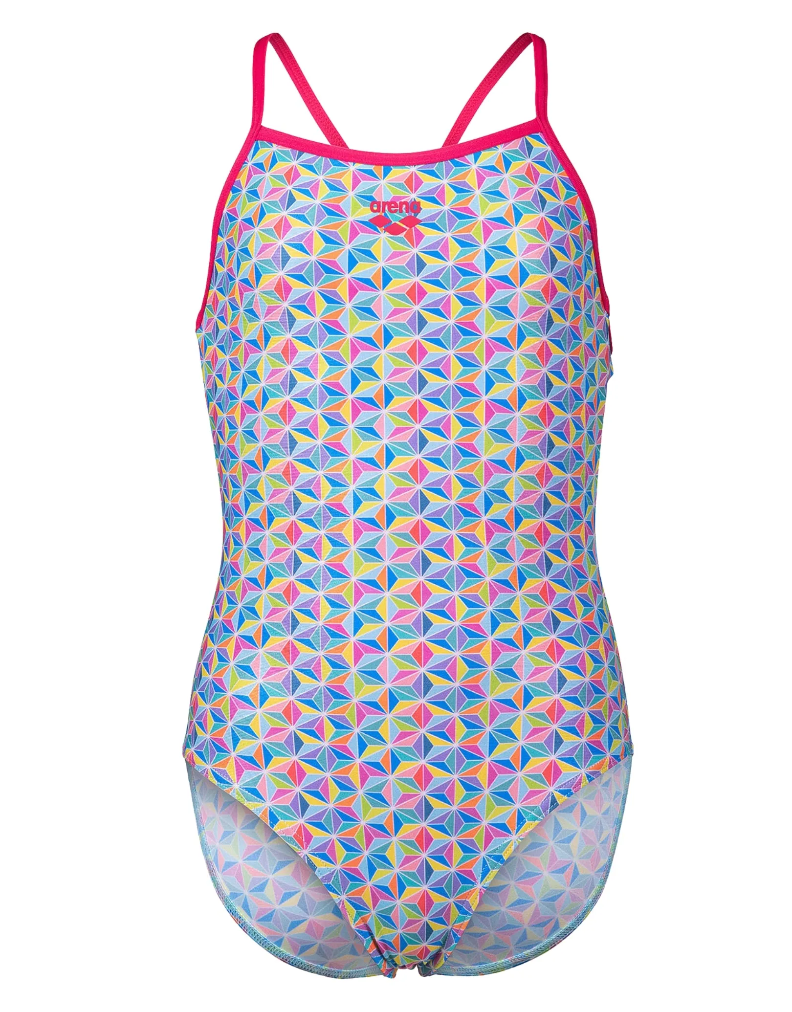Girls Starfish Lightdrop Back Swimsuit - Rose/Multi