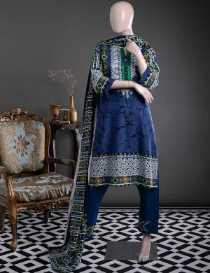 GK-2B - Dazzling Fiesta  |  Unstitched Printed & Embroidered Khaddar Dress
