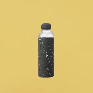 GLASS WATER BOTTLE W/ SILICONE 20 OZ