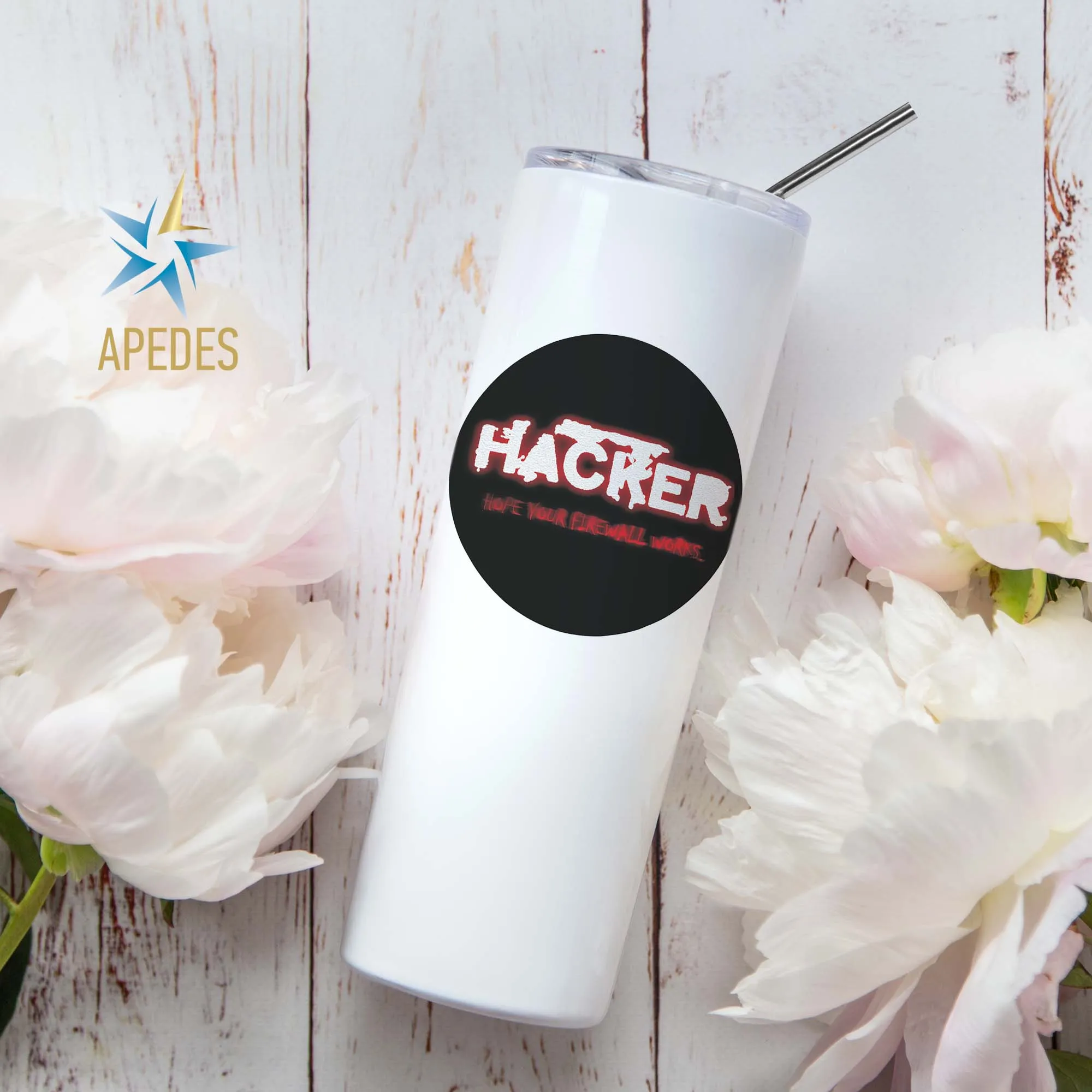 Hacker Firewall Stainless Steel Skinny Tumbler 20 OZ