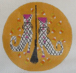 Harlequin Witch Shoes Round