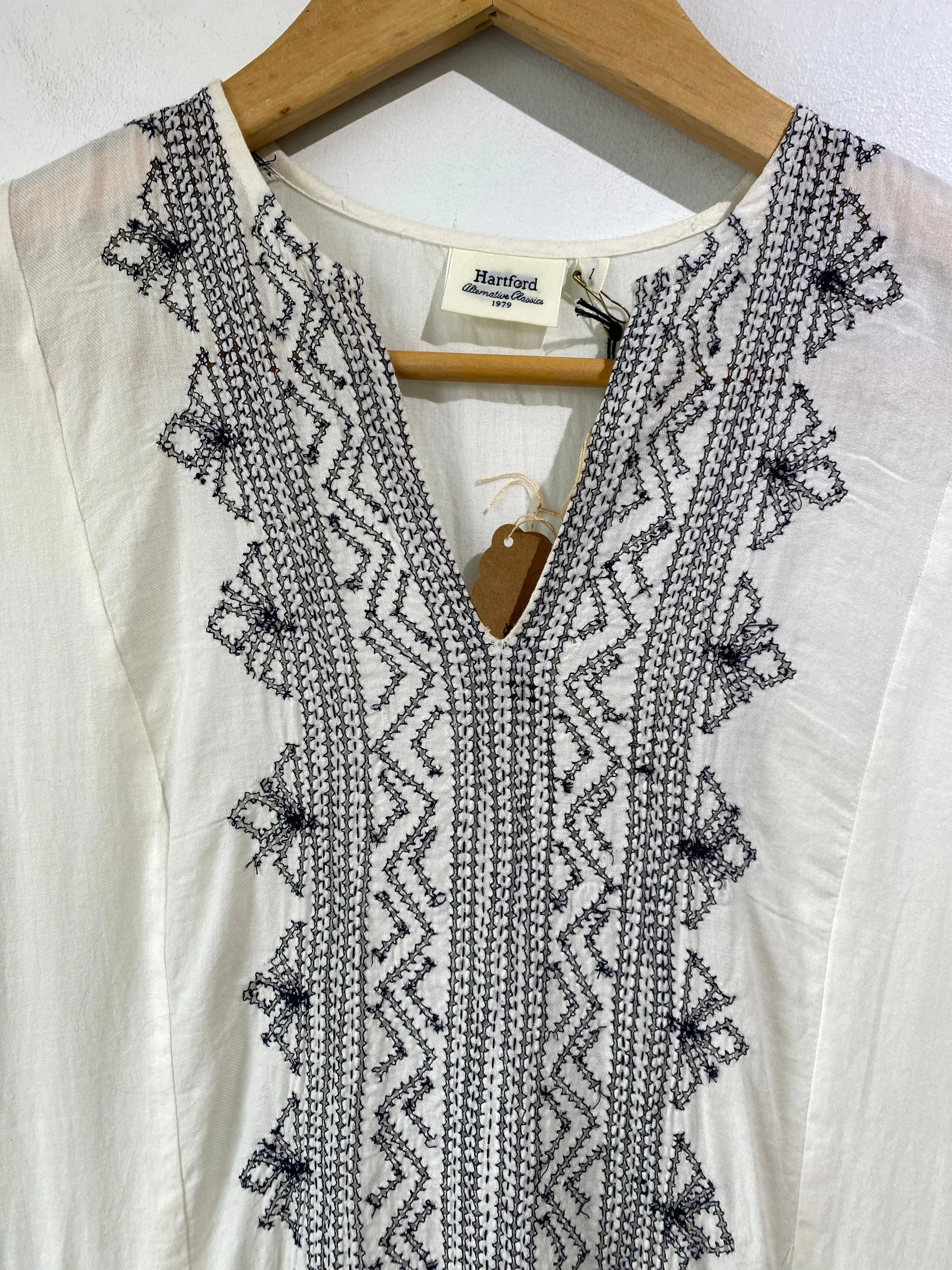 Hartford White Embroidered Dress