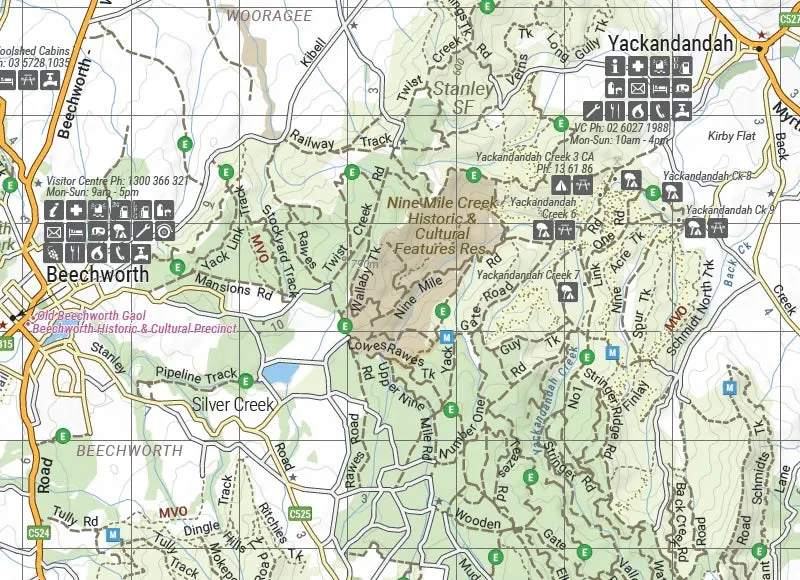 Hema The Victorian High Country - North Western Map