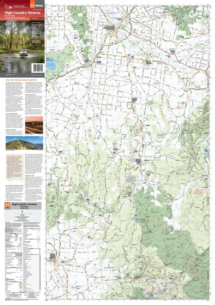 Hema The Victorian High Country - North Western Map