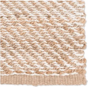 Himalaya Jute Rug - Tapioca & Snow