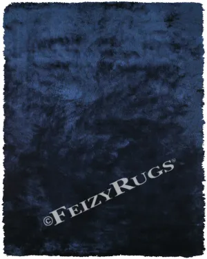 Indochine Area Rug, Dark Blue - Feizy