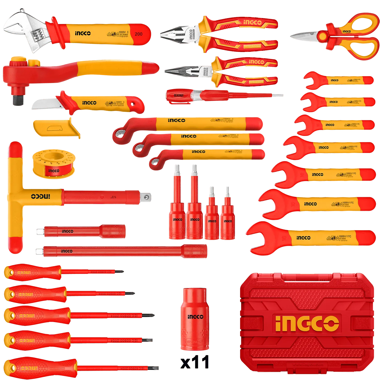 Ingco 41 Pieces Insulated Tools Set - HKITH4101