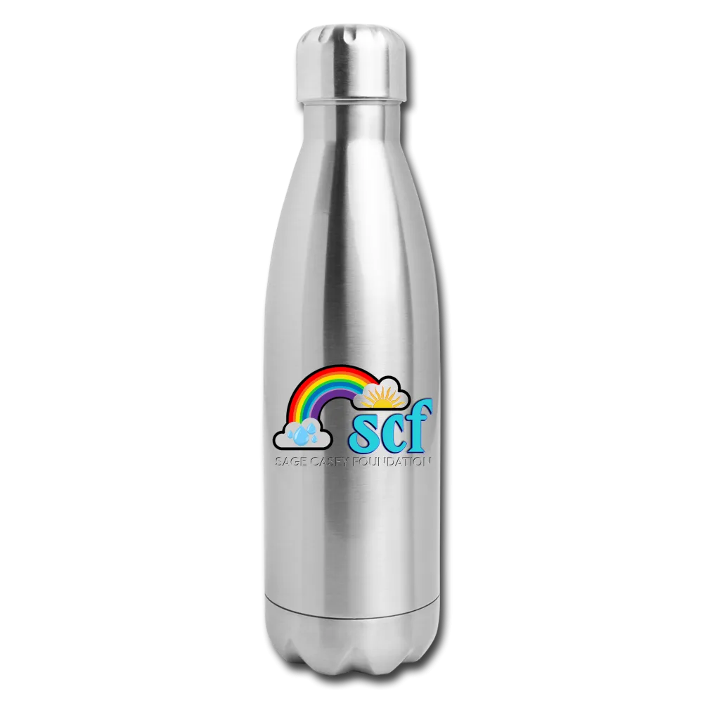 Insulated Water Bottle - Sage Portrait by Tin Crow Art/Classic SCF Logo