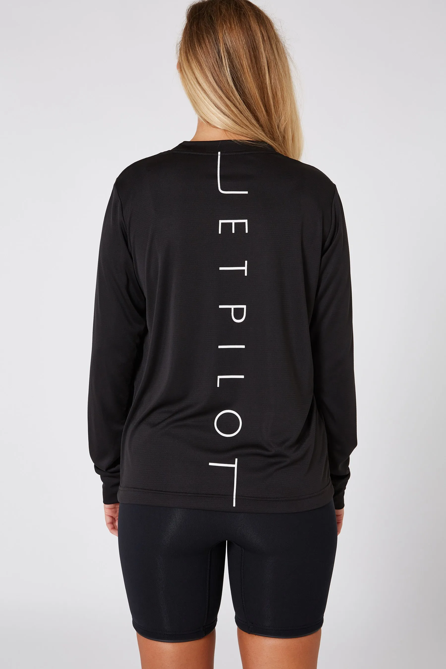 Jetpilot Cause Hydro Ladies LS Tee - Black