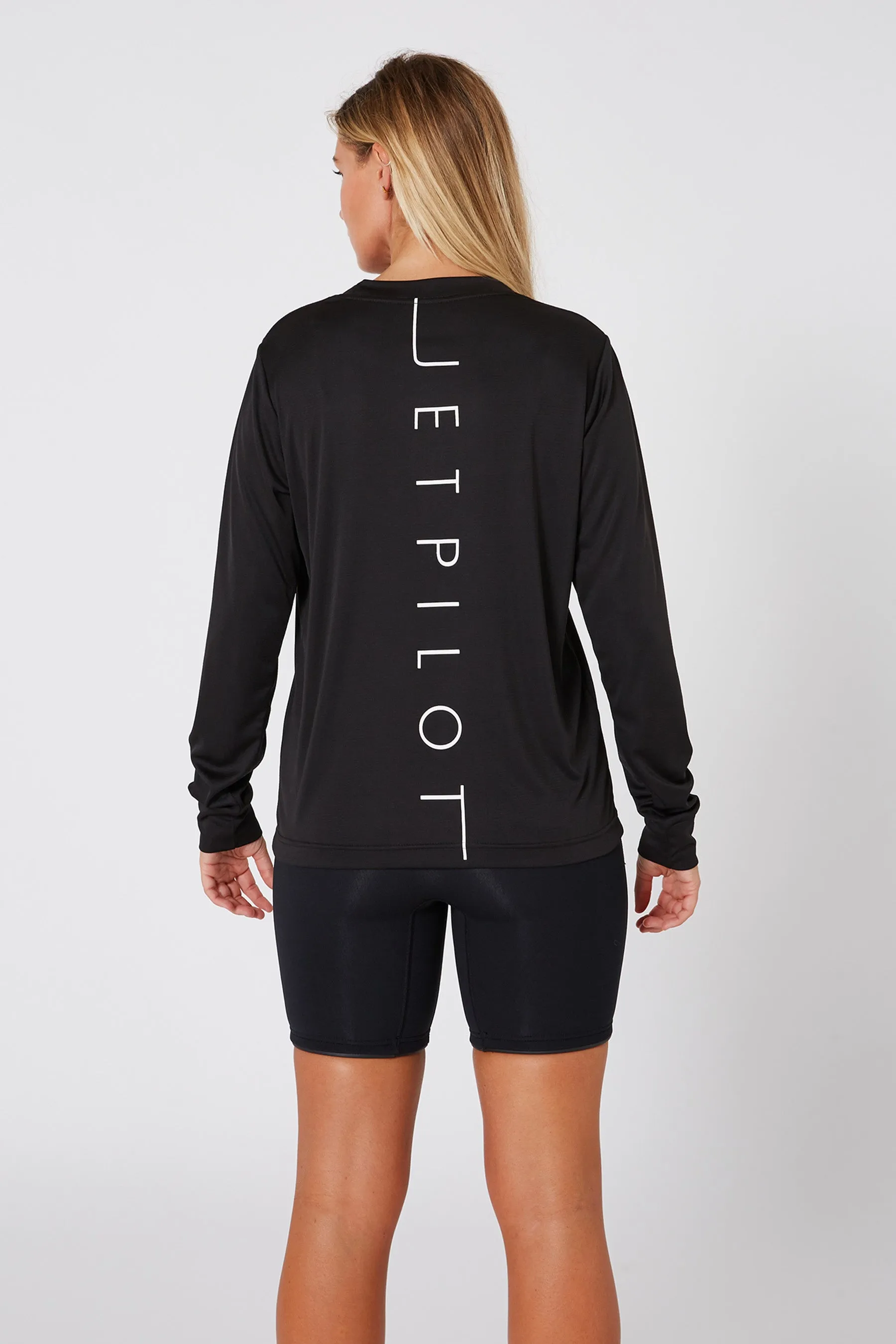 Jetpilot Cause Hydro Ladies LS Tee - Black