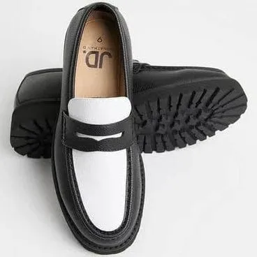 Jonathan D Penny Moccasin Black/white