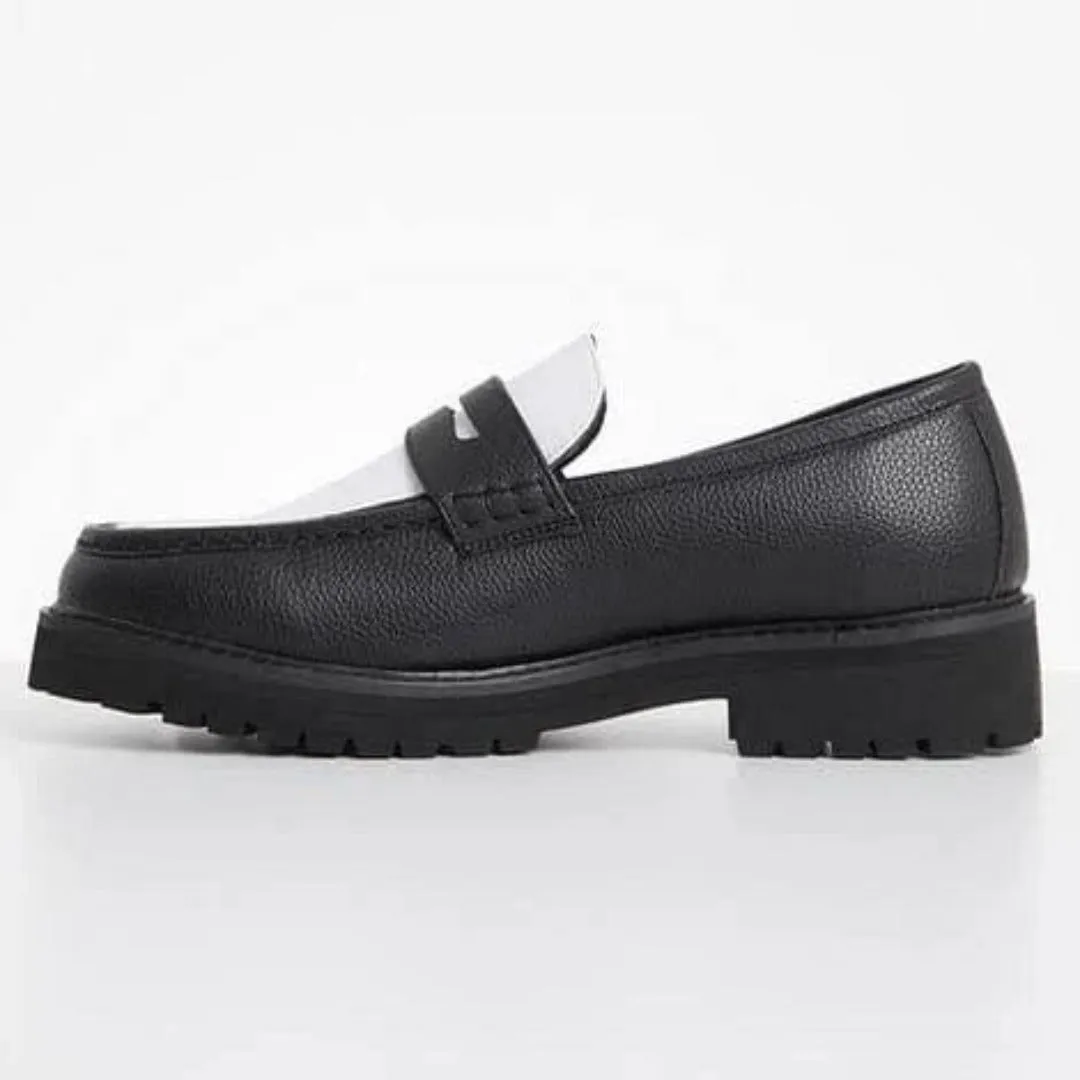 Jonathan D Penny Moccasin Black/white