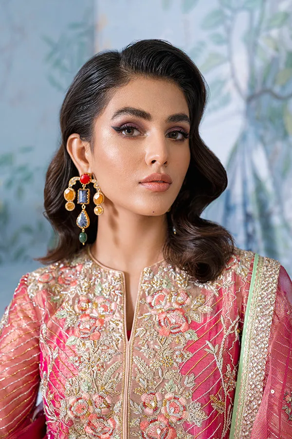 Kameez Trouser Dupatta Pink Pakistani Wedding Dress