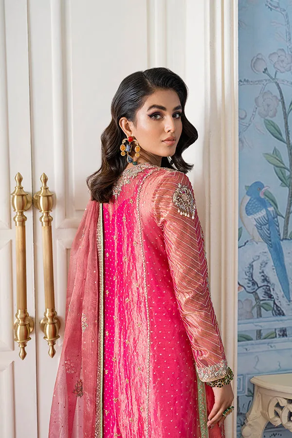 Kameez Trouser Dupatta Pink Pakistani Wedding Dress