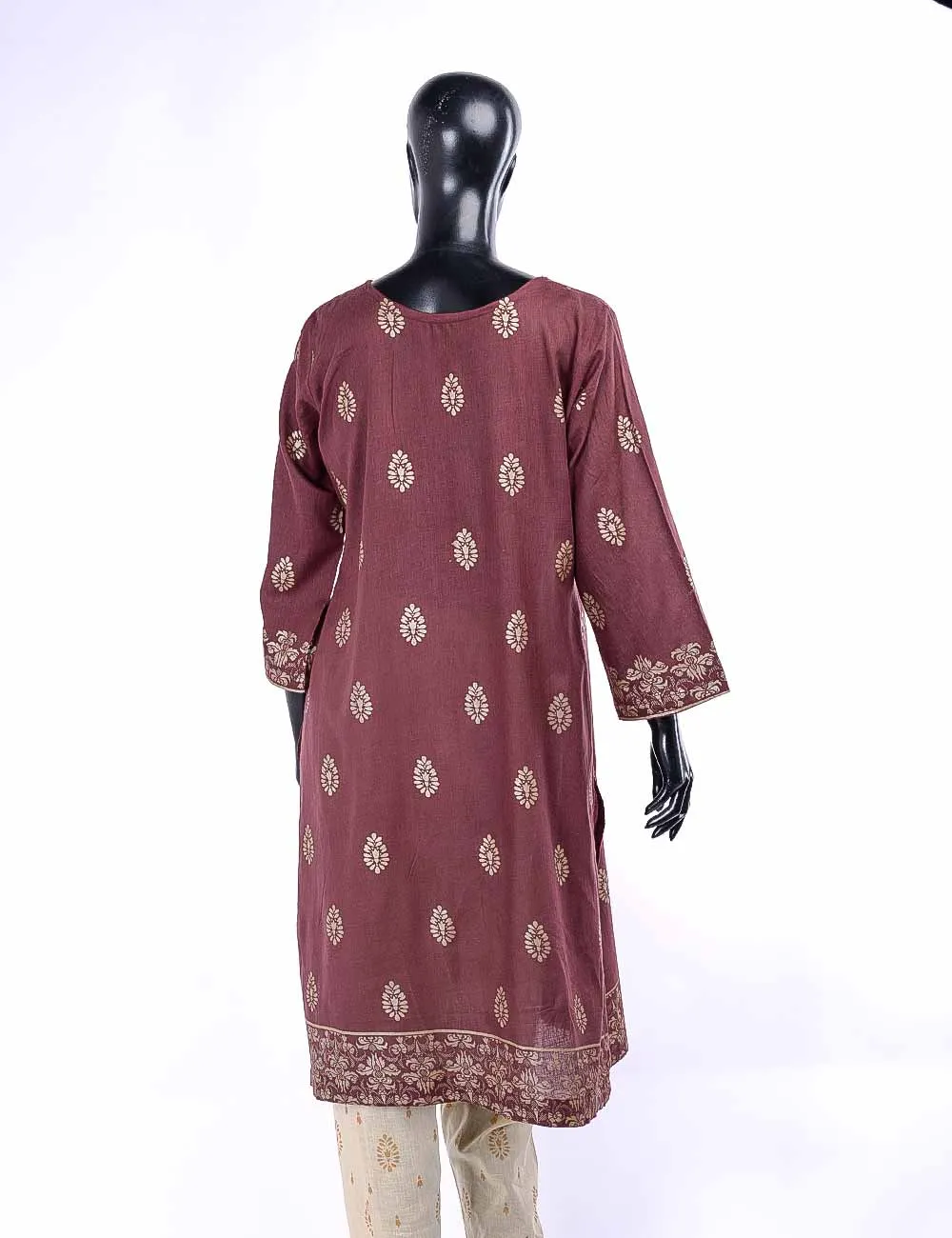 LC-1A - Briallen Blossom  |  Unstitched Printed & Embroidered Cambric Dress
