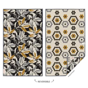 Leaf Tiles Reversible Microfiber Kitchen Towel