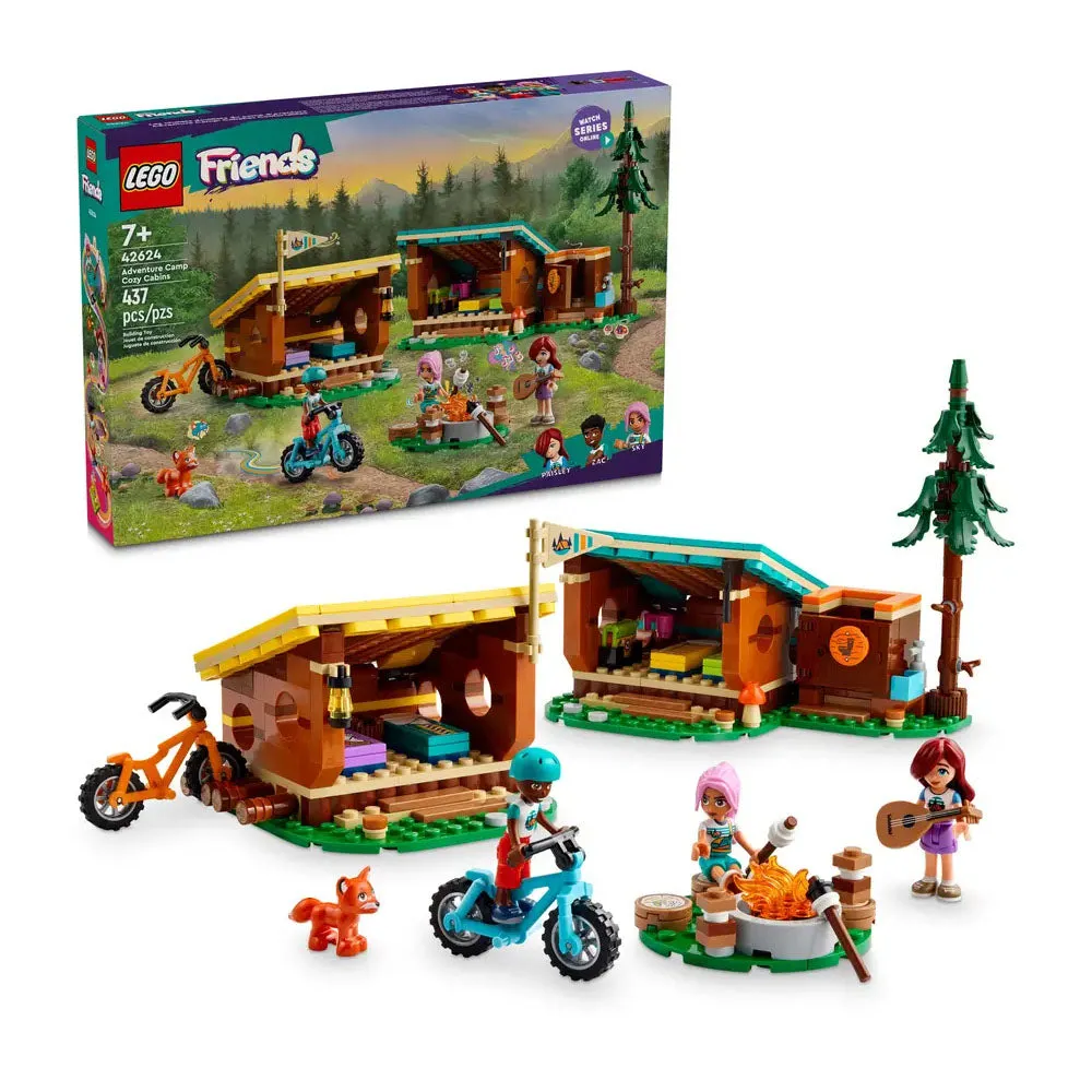 LEGO Friends Adventure Camp Cozy Cabins - 42624