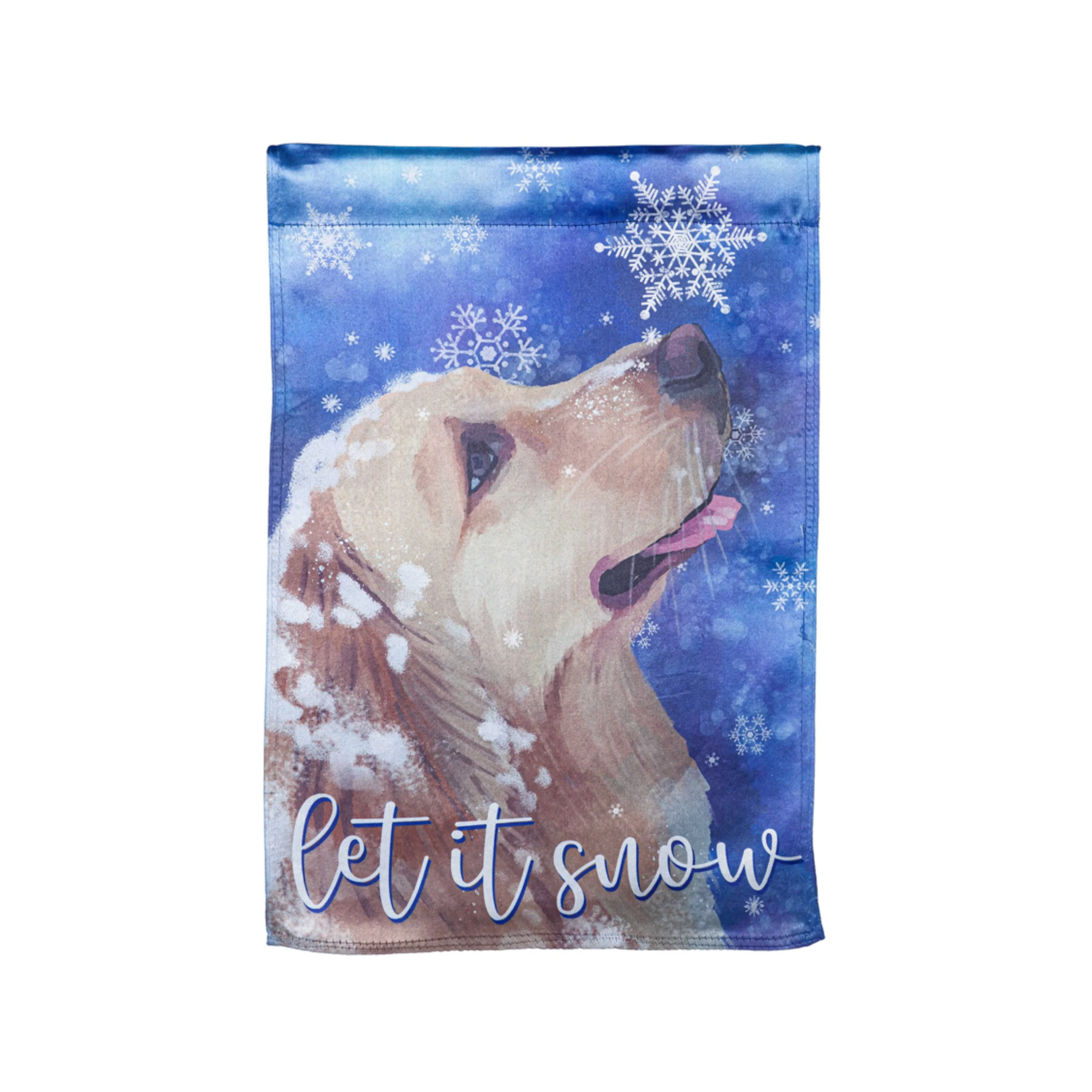 Let it Snow Lustre House Flag,13lu11164