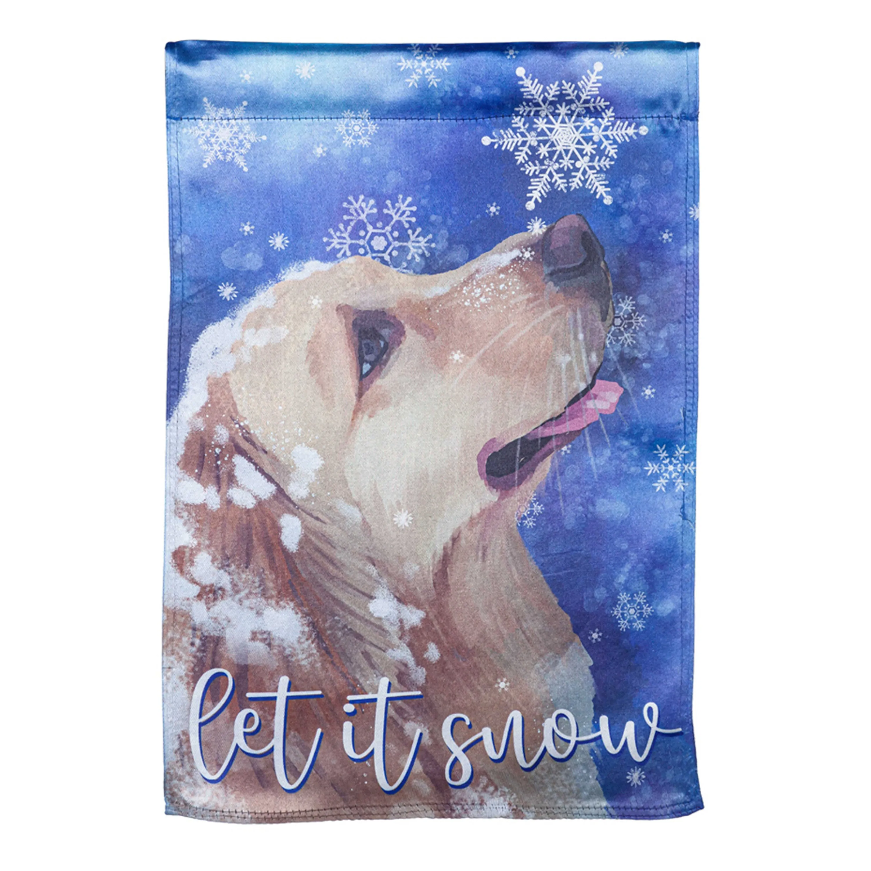Let it Snow Lustre House Flag,13lu11164
