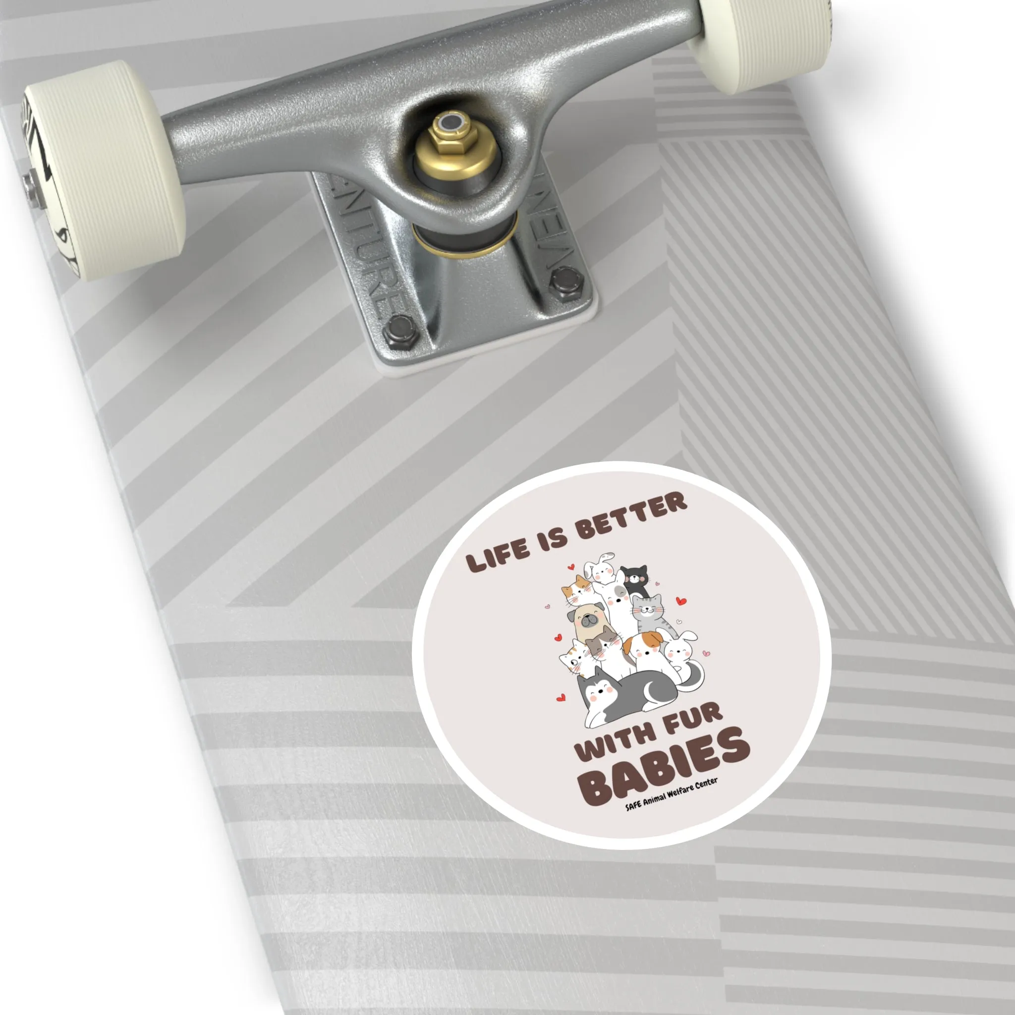 Life is good! Round Stickers, Indoor\Outdoor
