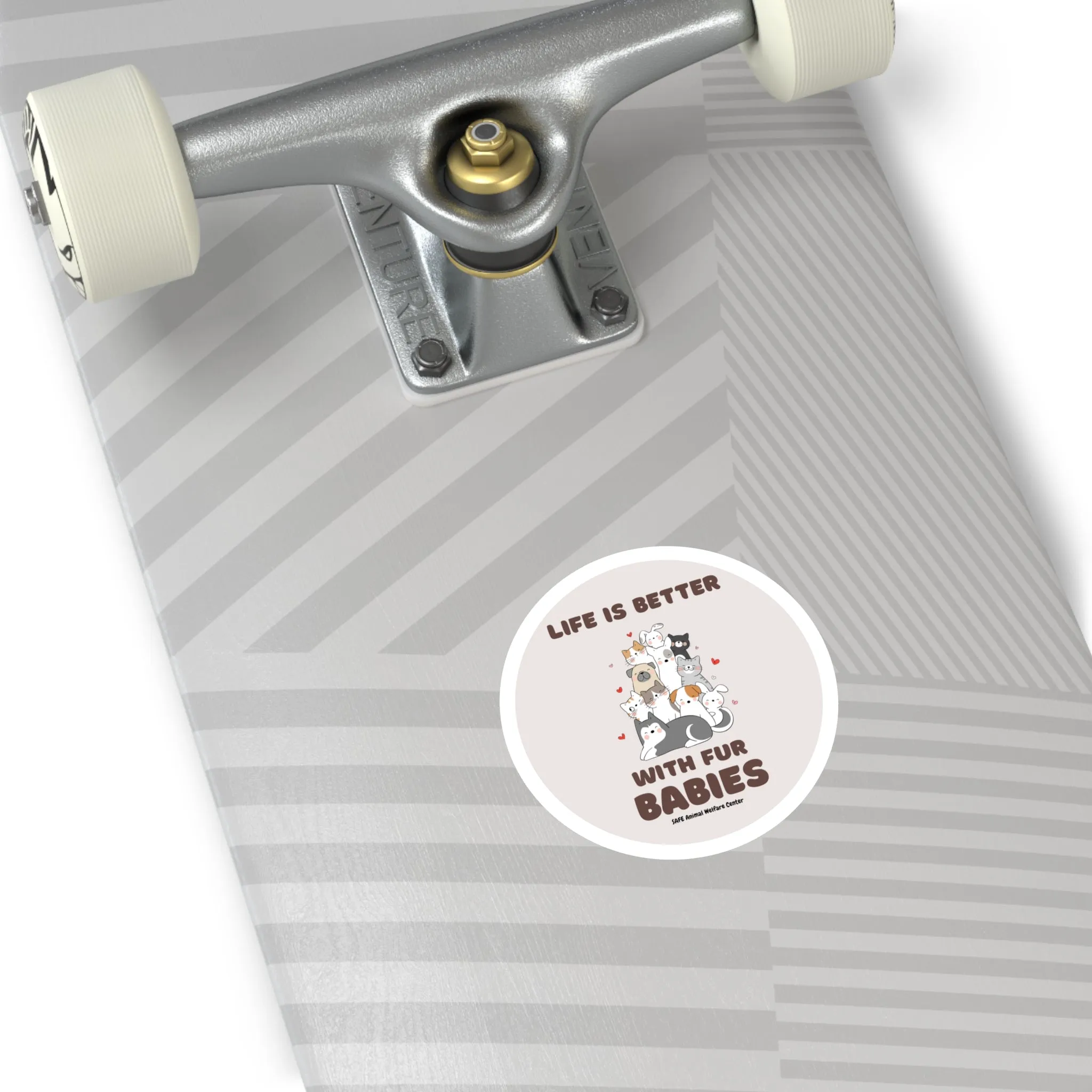 Life is good! Round Stickers, Indoor\Outdoor