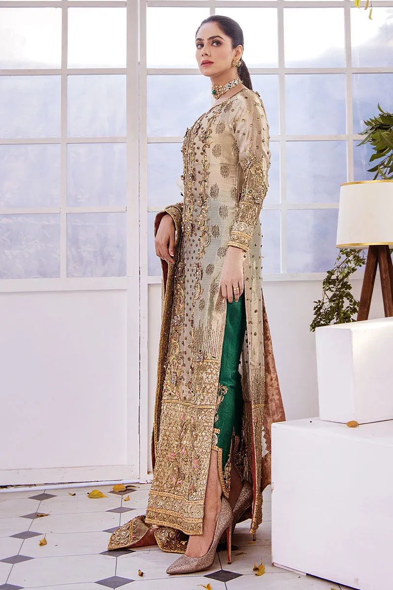 Long Kameez Trouser Embellished Pakistani Wedding Dress