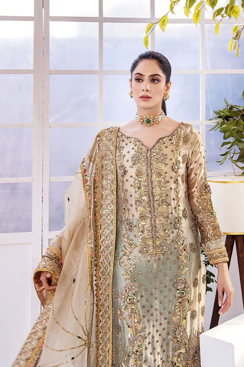 Long Kameez Trouser Embellished Pakistani Wedding Dress