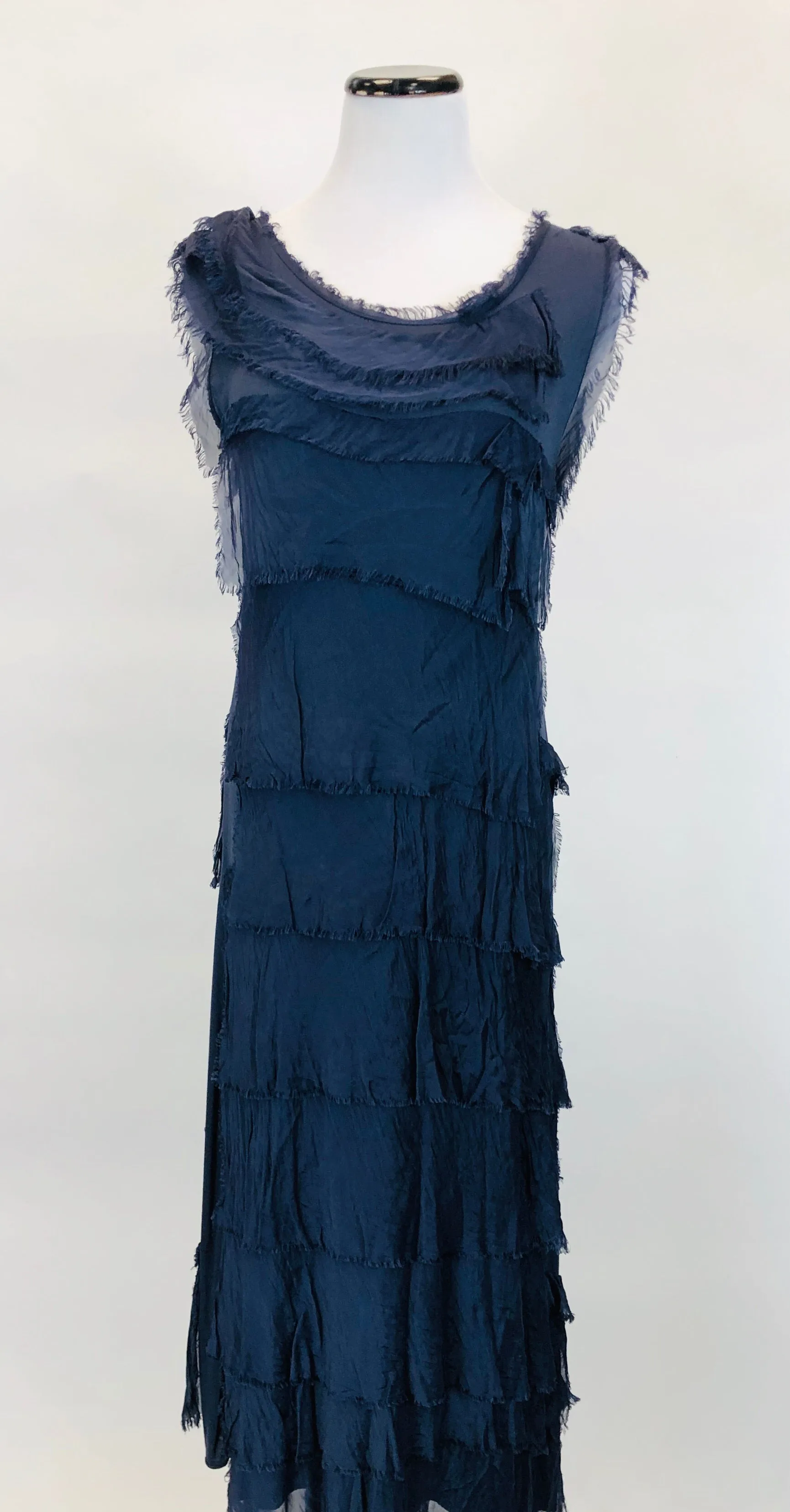 Long Silk Layered Dress (Multiple Colors)