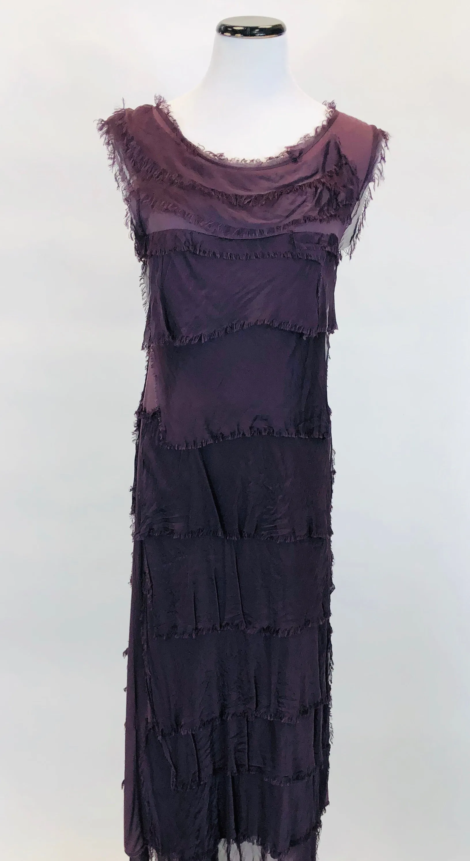 Long Silk Layered Dress (Multiple Colors)
