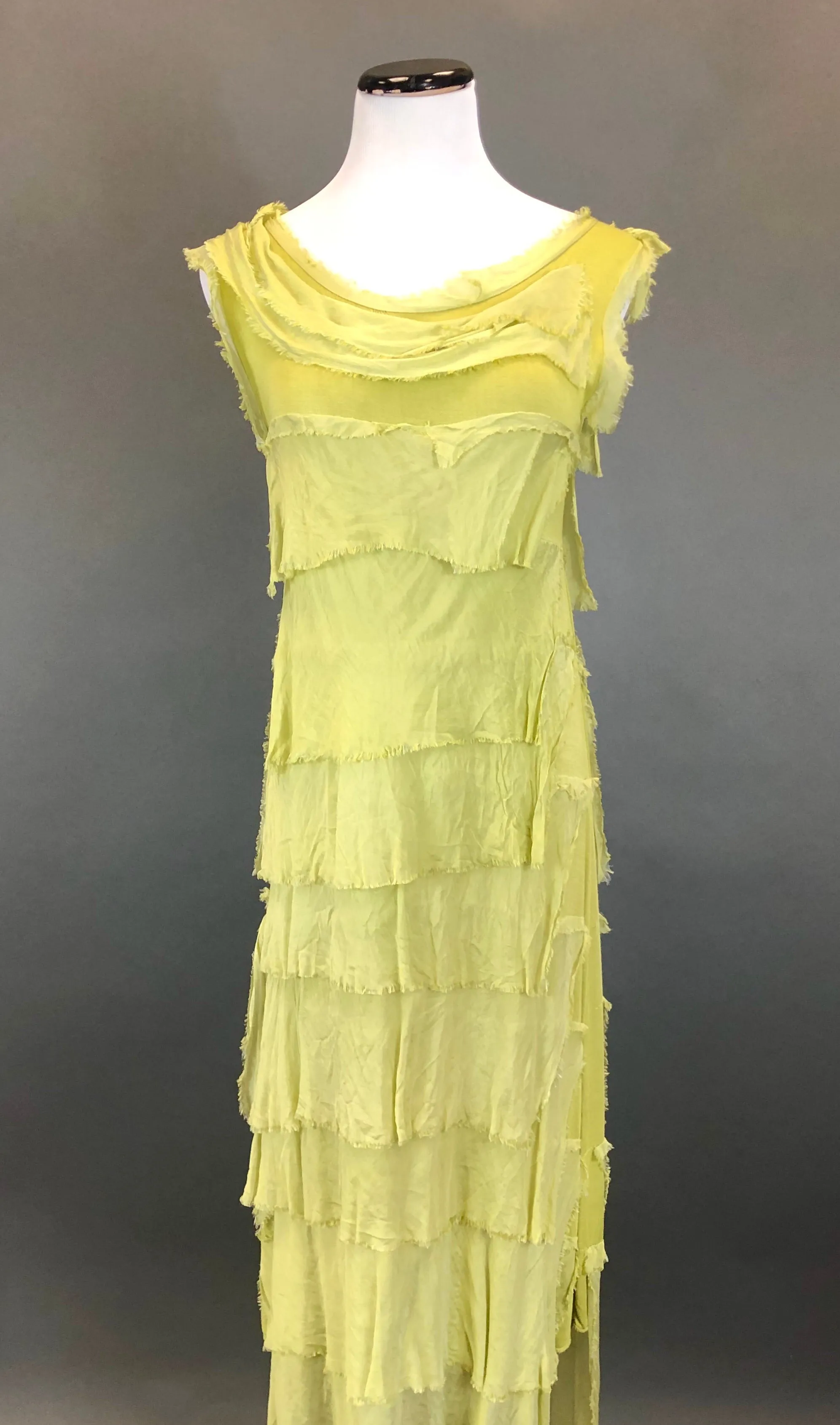 Long Silk Layered Dress (Multiple Colors)