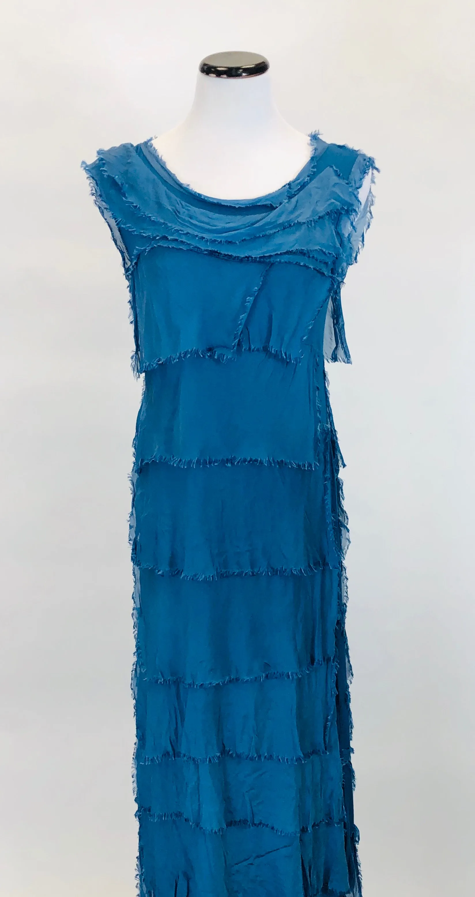 Long Silk Layered Dress (Multiple Colors)