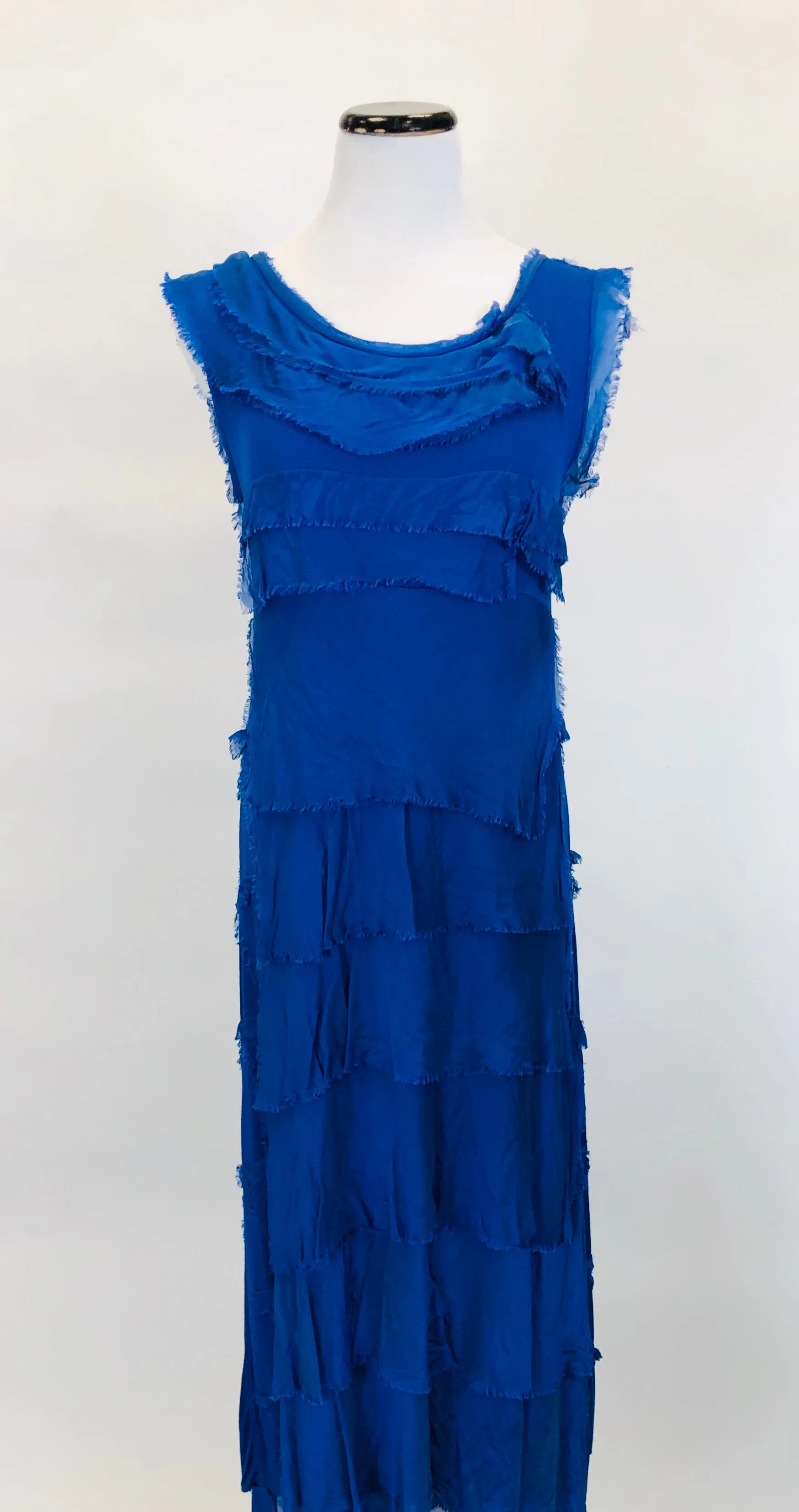 Long Silk Layered Dress (Multiple Colors)