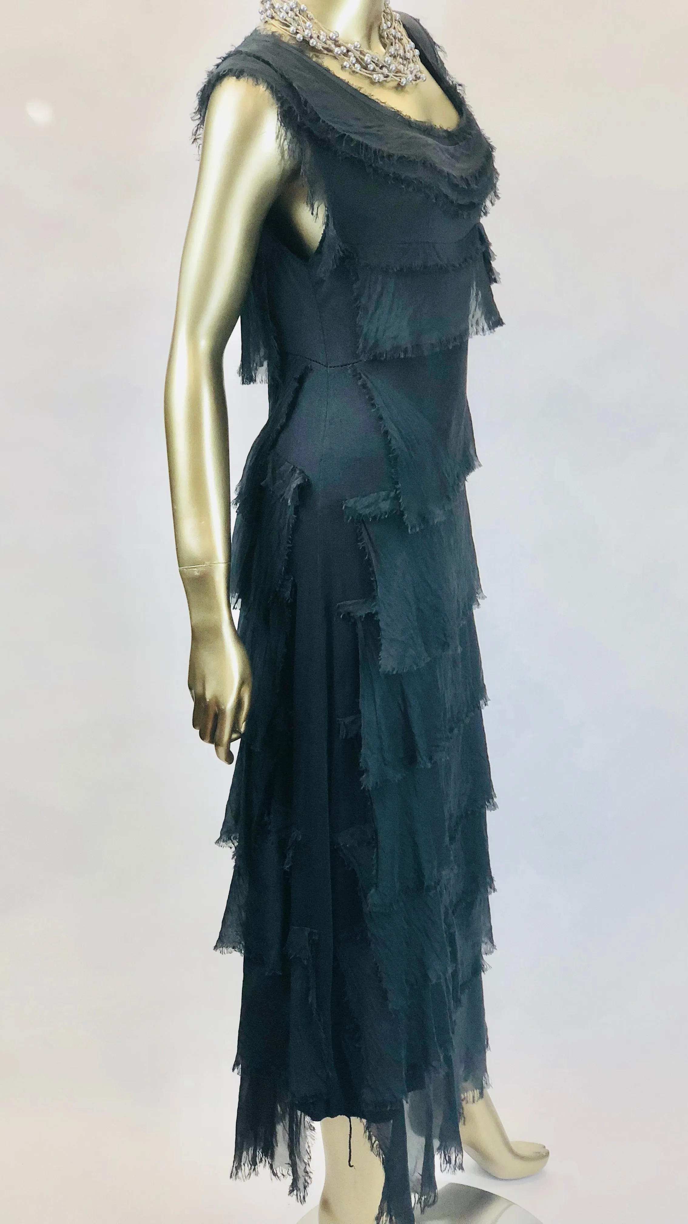 Long Silk Layered Dress (Multiple Colors)