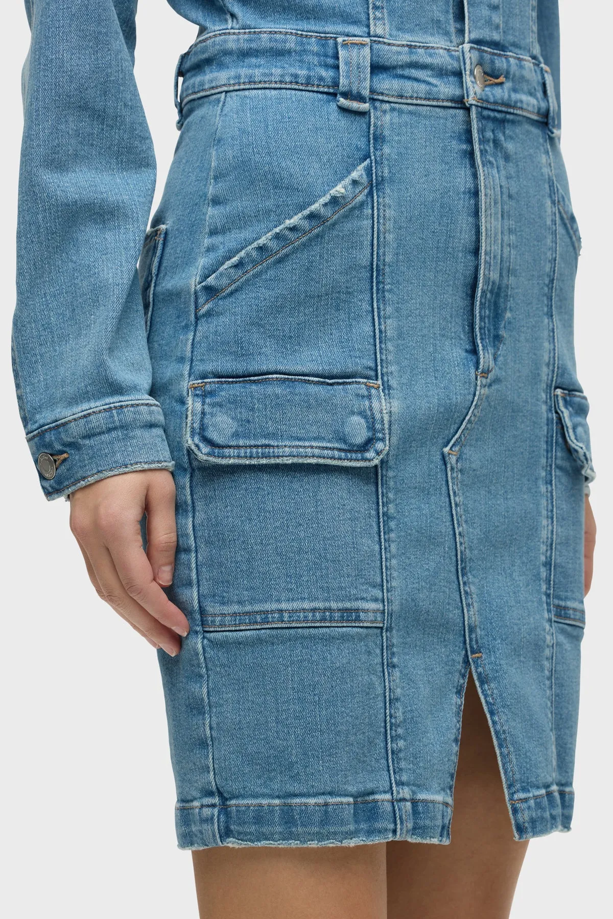 Long Sleeve Reconstructed Dress