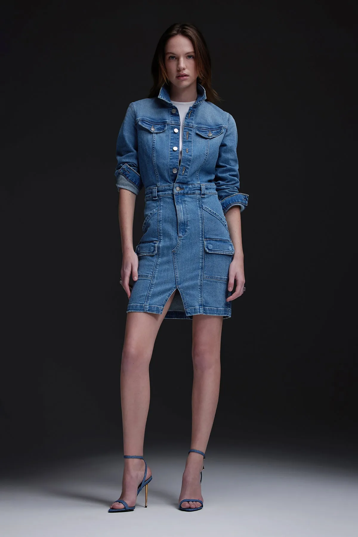 Long Sleeve Reconstructed Dress