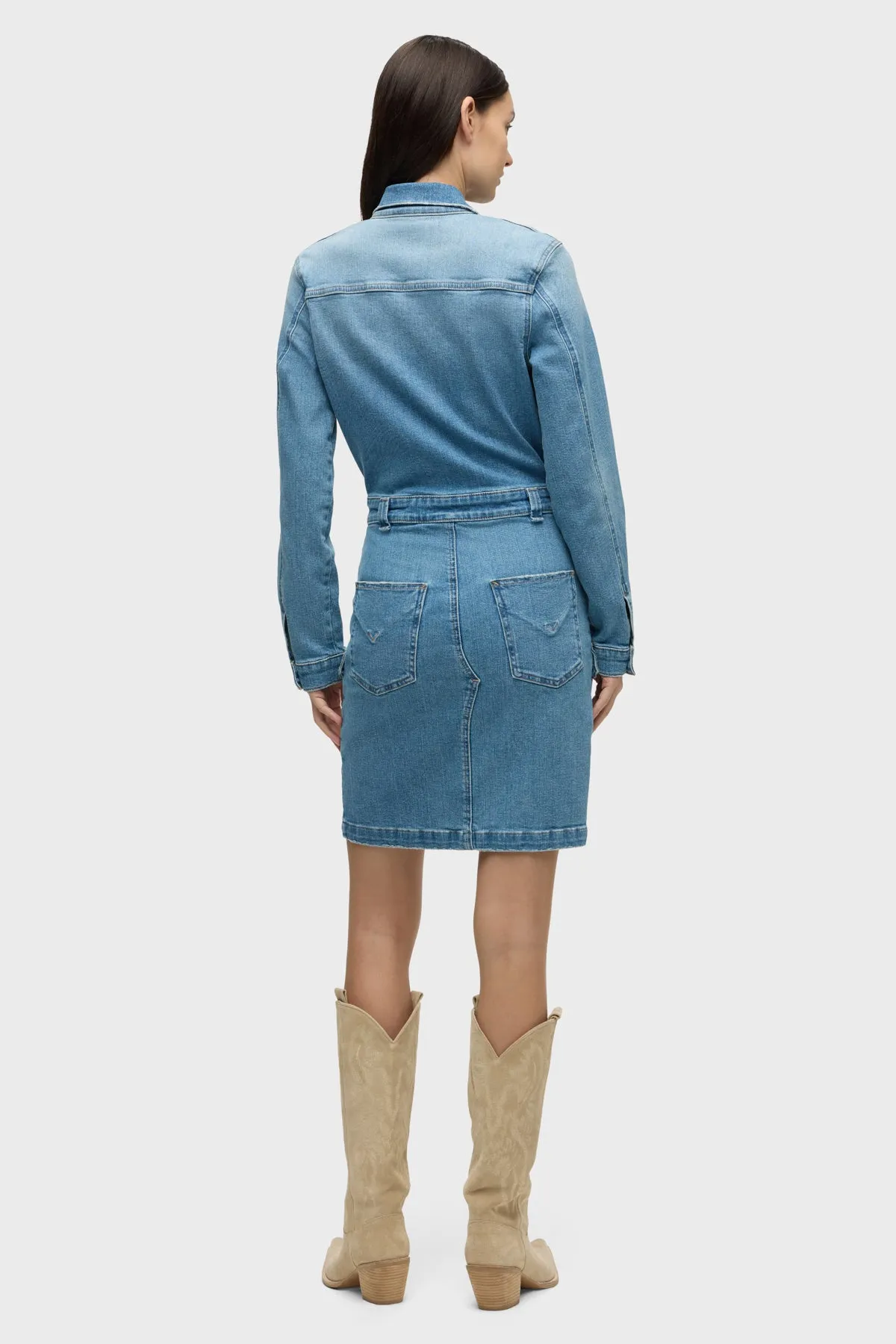 Long Sleeve Reconstructed Dress