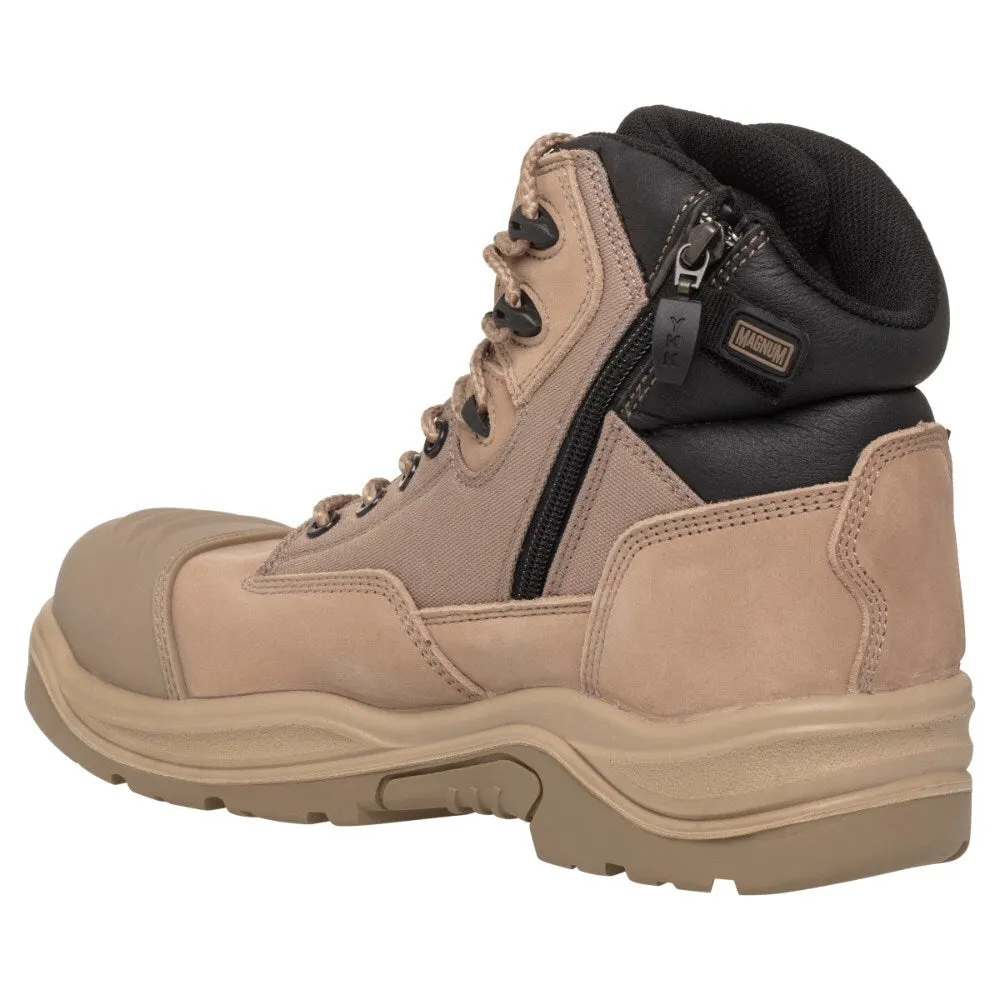 Magnum Trademaster Lite Composite Toe Side Zip Waterproof Boot Stone