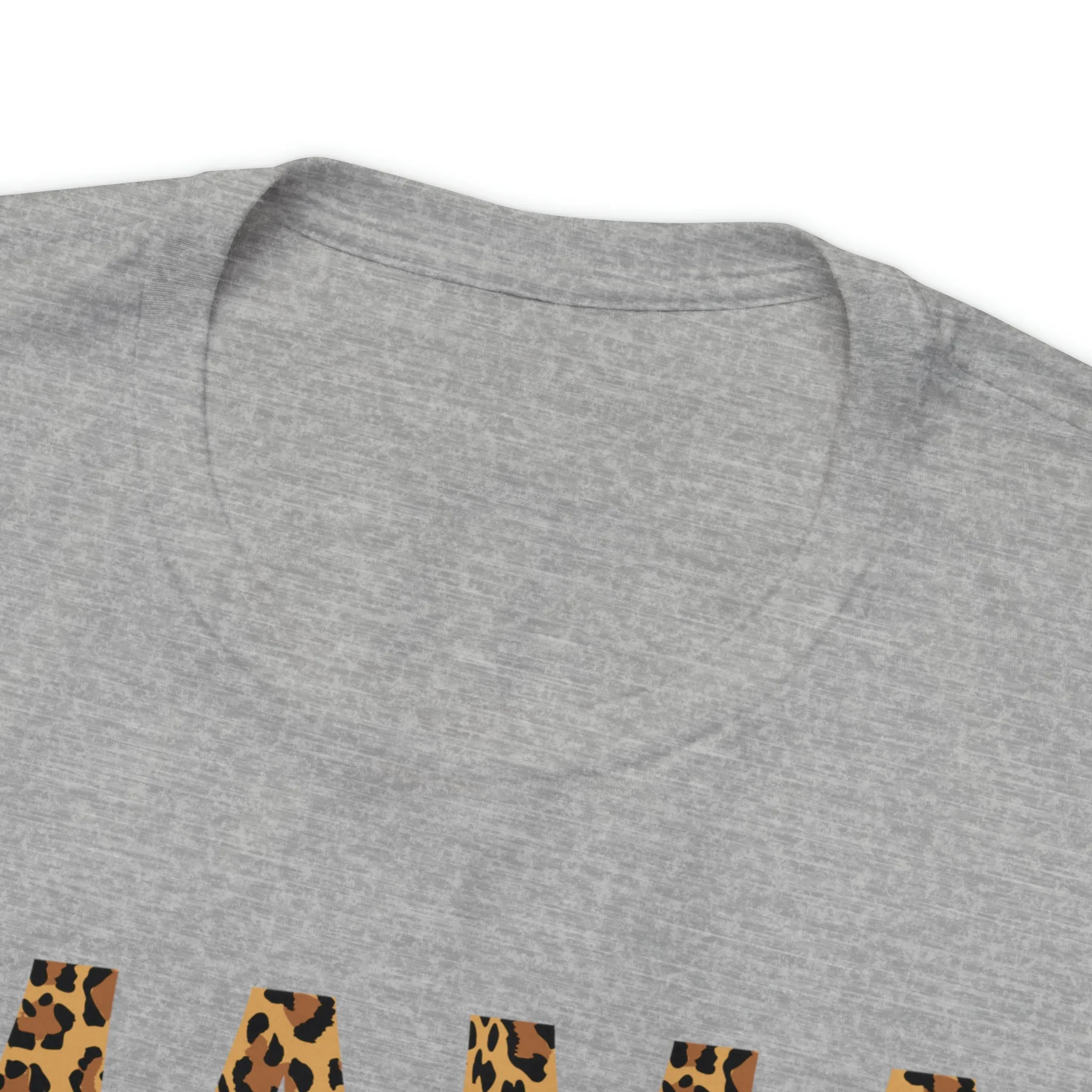 Mama Leopard T-Shirt | Love Mom Tee |  Bella Canvas 3001 Unisex |  Mama Short Sleeve Tshirt