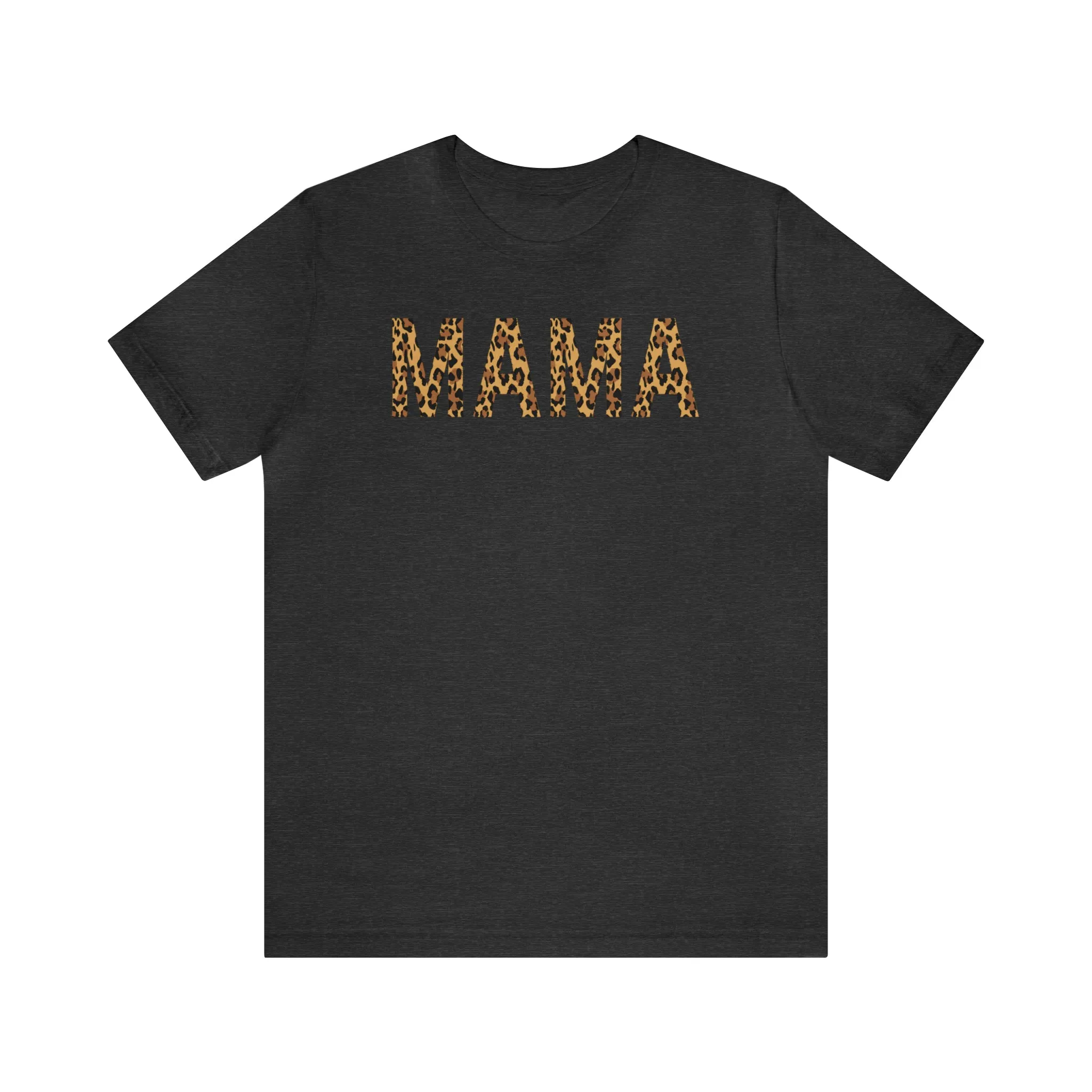Mama Leopard T-Shirt | Love Mom Tee |  Bella Canvas 3001 Unisex |  Mama Short Sleeve Tshirt