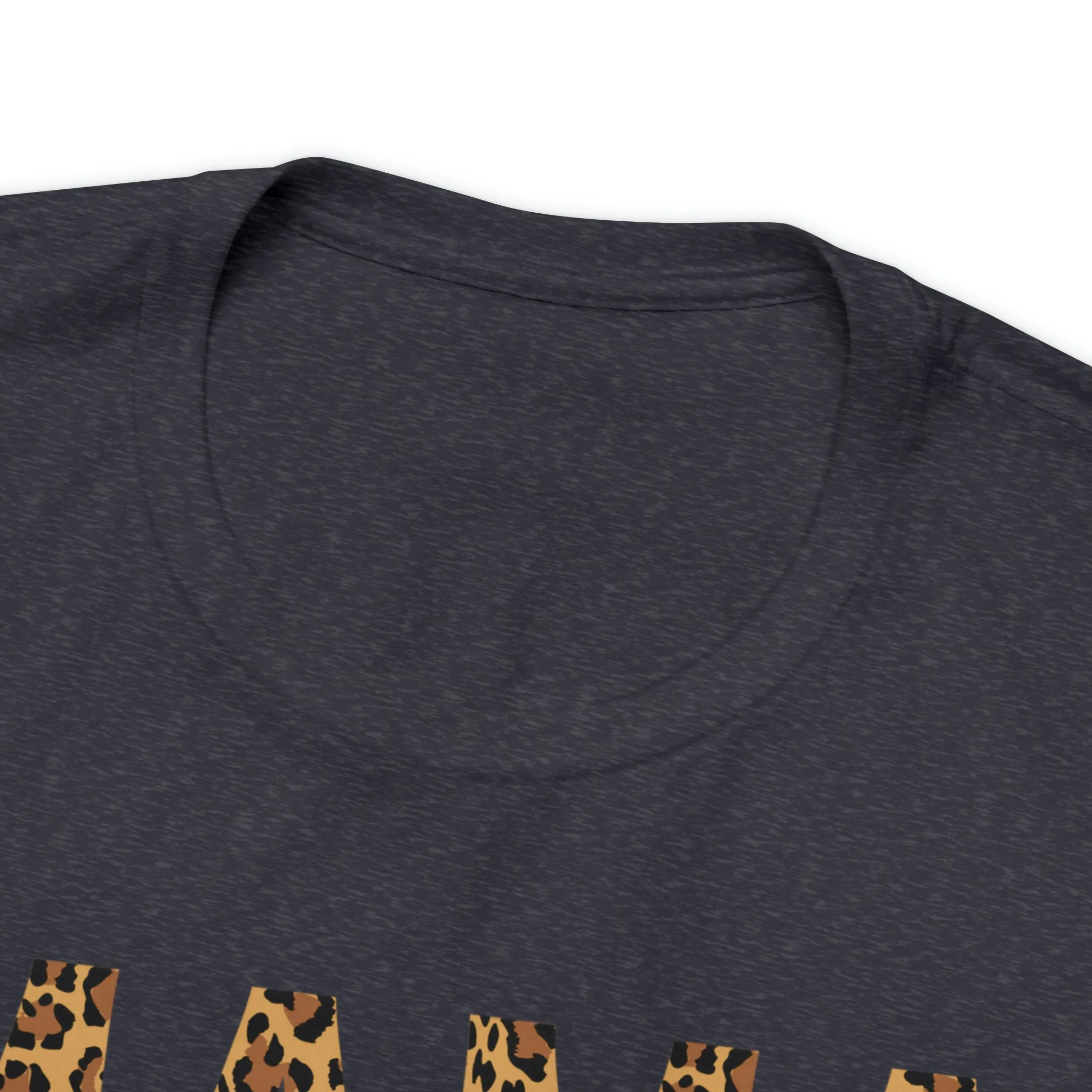 Mama Leopard T-Shirt | Love Mom Tee |  Bella Canvas 3001 Unisex |  Mama Short Sleeve Tshirt