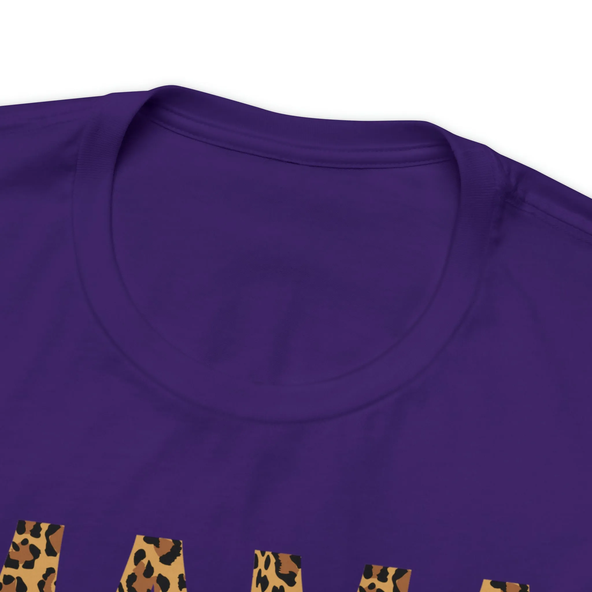 Mama Leopard T-Shirt | Love Mom Tee |  Bella Canvas 3001 Unisex |  Mama Short Sleeve Tshirt