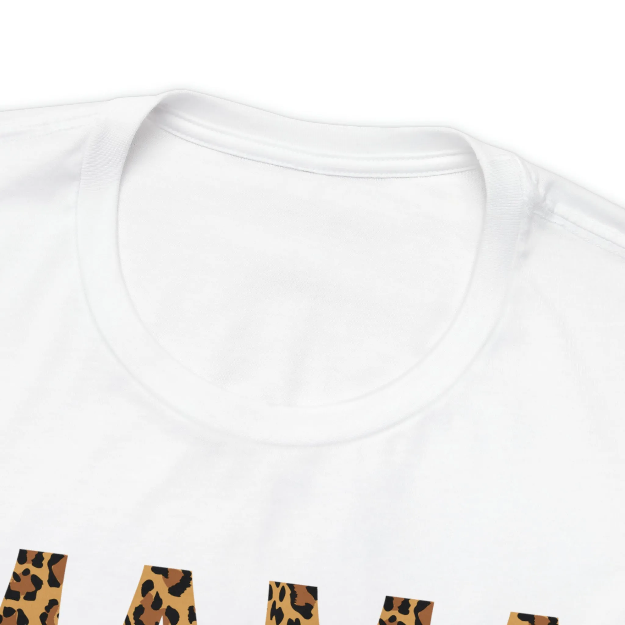 Mama Leopard T-Shirt | Love Mom Tee |  Bella Canvas 3001 Unisex |  Mama Short Sleeve Tshirt