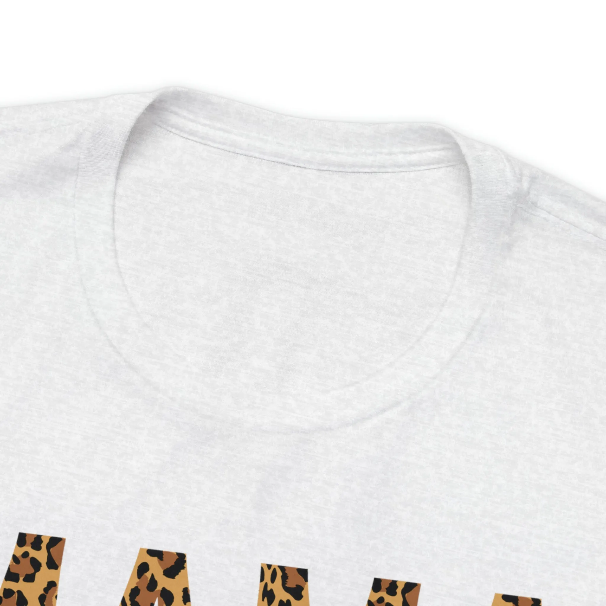 Mama Leopard T-Shirt | Love Mom Tee |  Bella Canvas 3001 Unisex |  Mama Short Sleeve Tshirt
