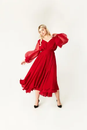Mara Silk Georgette Dress