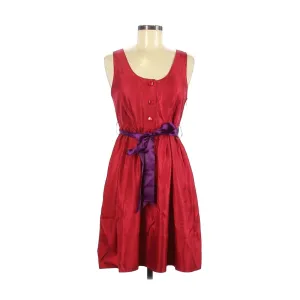 Marc by Marc Jacobs Red Silk Dress with Purple Sash/Belt Cocktail Dress