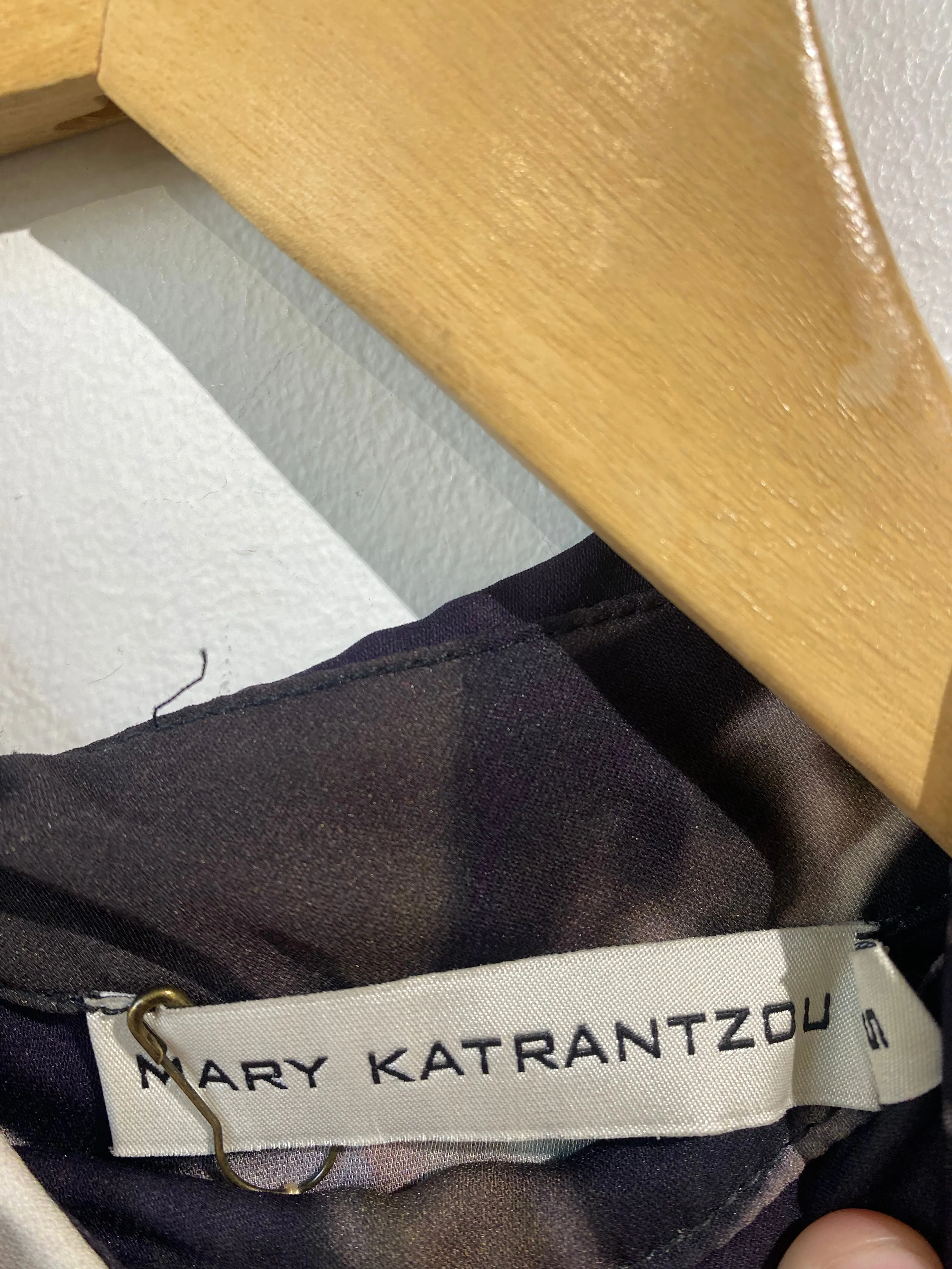 Mary Katrantzou Sheer Black Orchid Dress